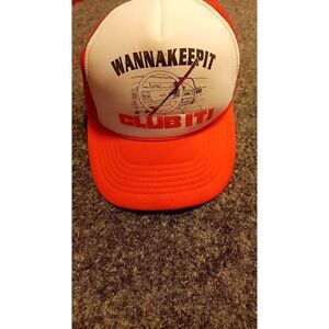 Vintage trucker hat " if you want to keep it club it"  advertising for the club